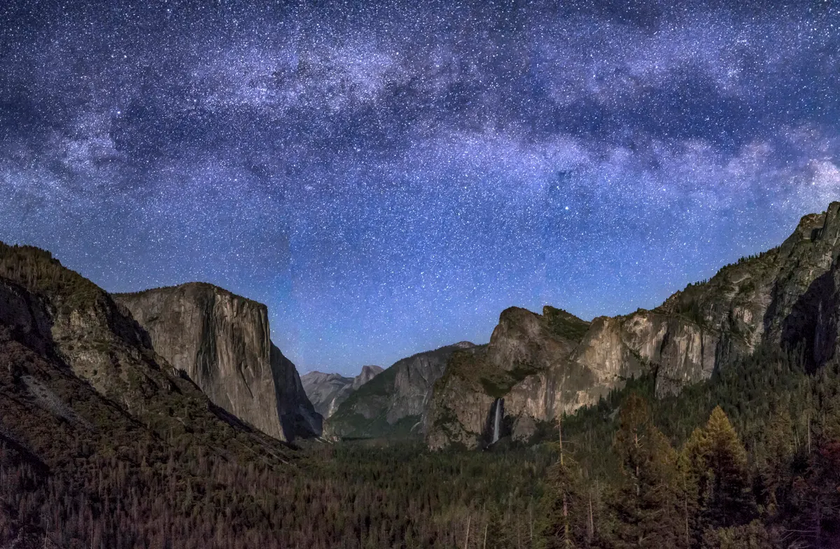 The Milky Way above Yosemite National Park